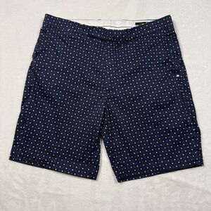 RLX Ralph Lauren Shorts Mens 34 Navy Polka Dot Classic Fit Cotton Stretch Chino